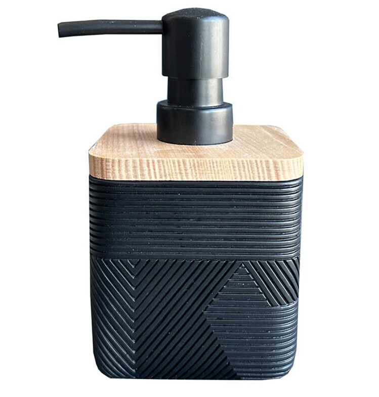D-21030 Madera Sıvı Sabunluk, Siyah Banyo