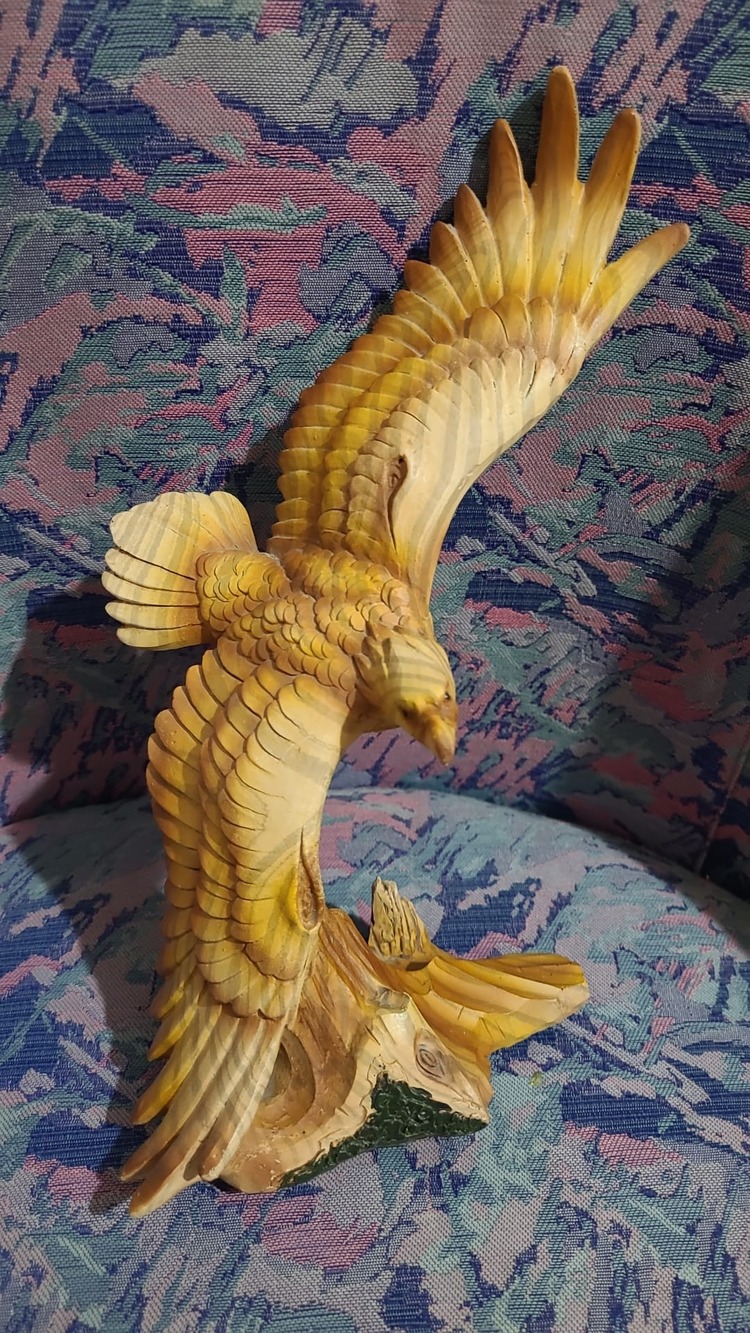 GP2073 Kartal Biblo Dalışa Geçen 25cm Hayvan Figür Heykel Babaya 1 Adet