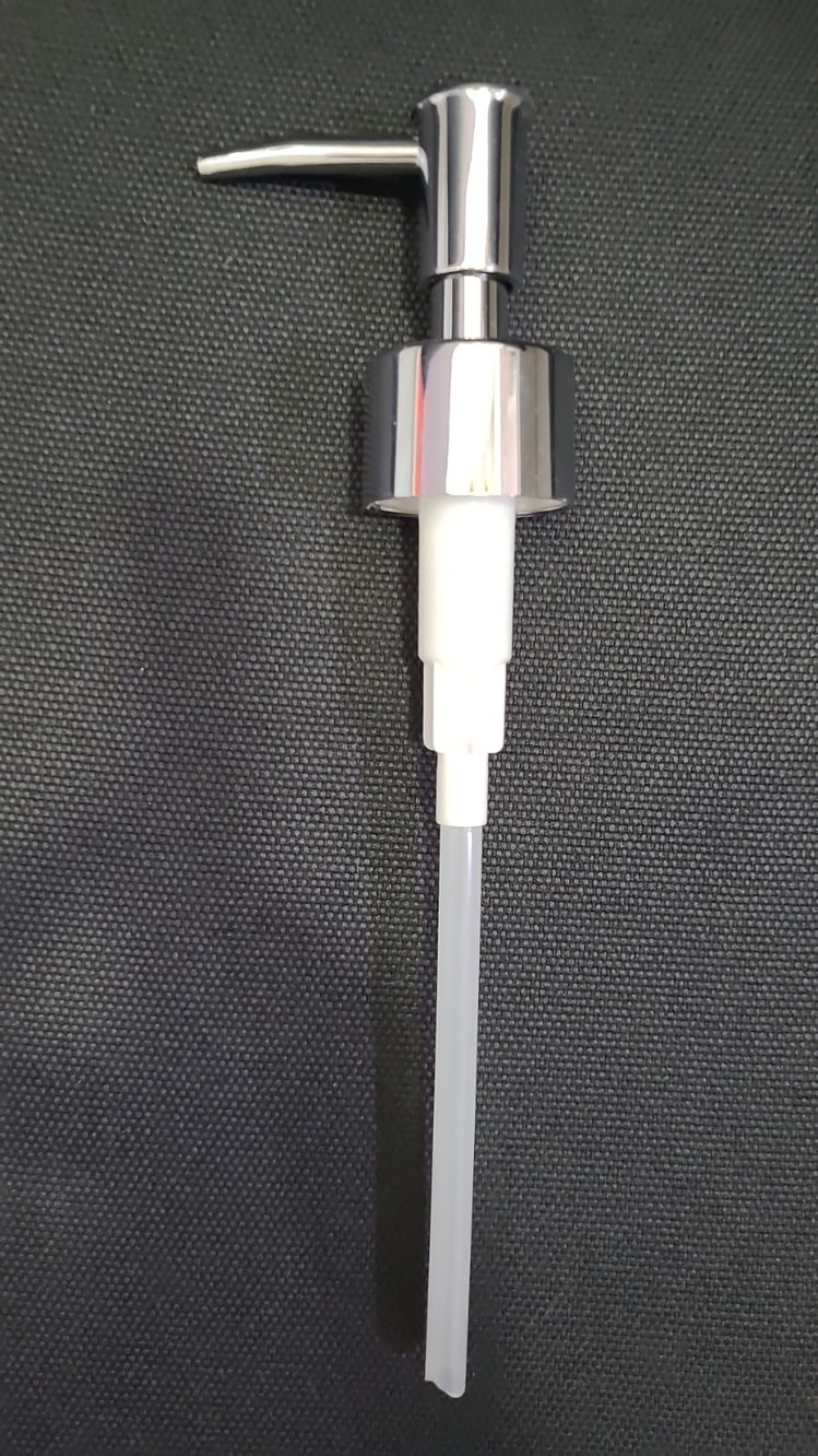 D-13791 Sıvı Sabunluk İçin Yedek Pompa Gümüş Banyo Parça Spare Pump For Lotion Bottle 1 Adet