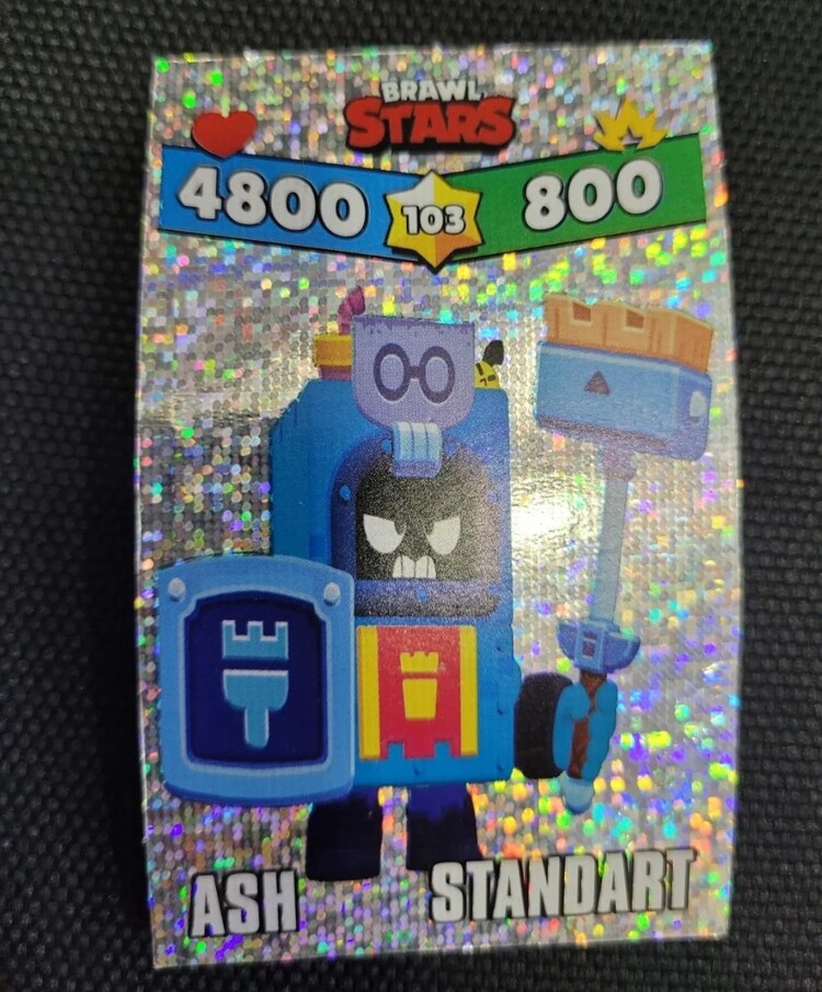4800800 Ash Standart Kağıt Parlak Simli Kart 8x5cm Yeni Seri 1 Adet