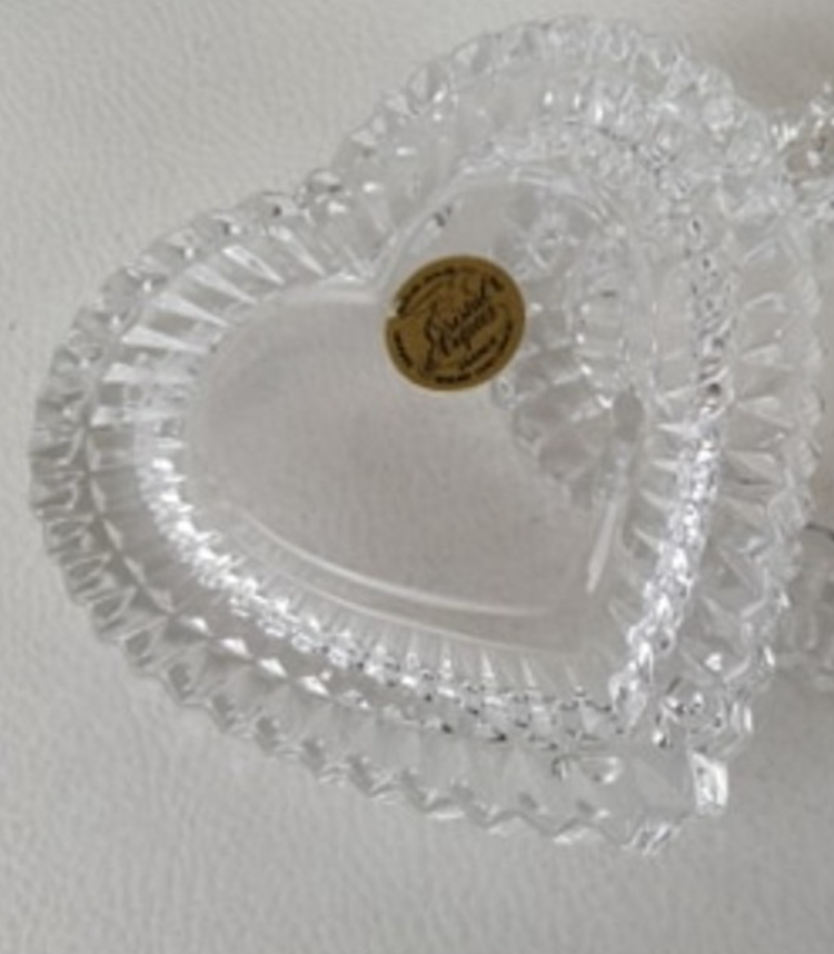 A9053991 Cristal d'Arques France Coeur Kalp Collection Genuine Lead Crystal 1 Adet