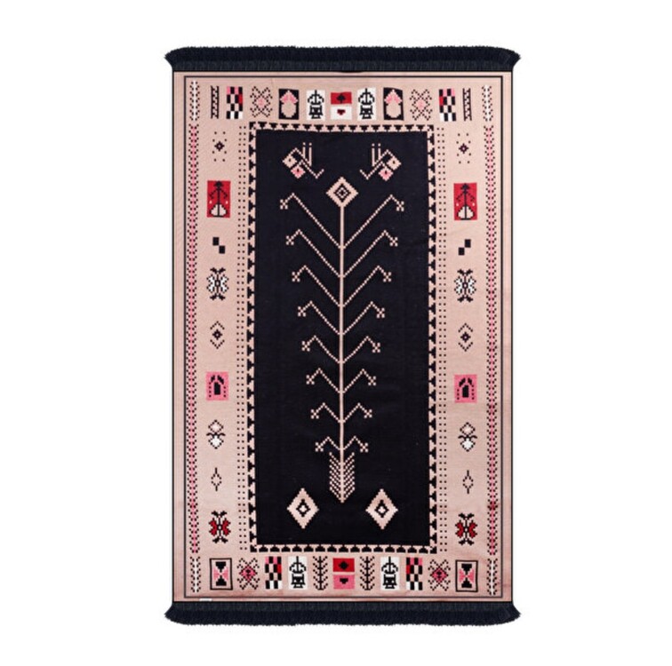 BGH8681126436908 Home Çift Taraflı Kilim Makinede Yıkanabilir Modern Desenli 120x180cm