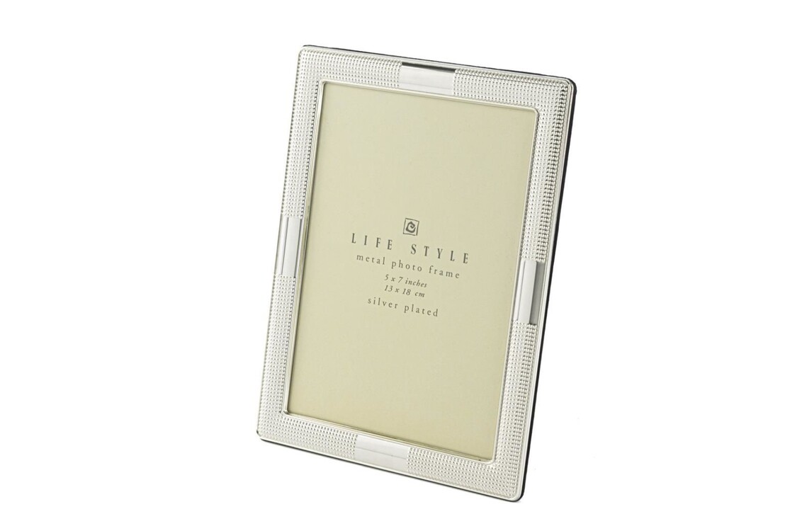 P158.391027 Gümüş Metal Çerçeve 13x18cm Dekoratif Hediyelik Life Style Photo 1 Adet