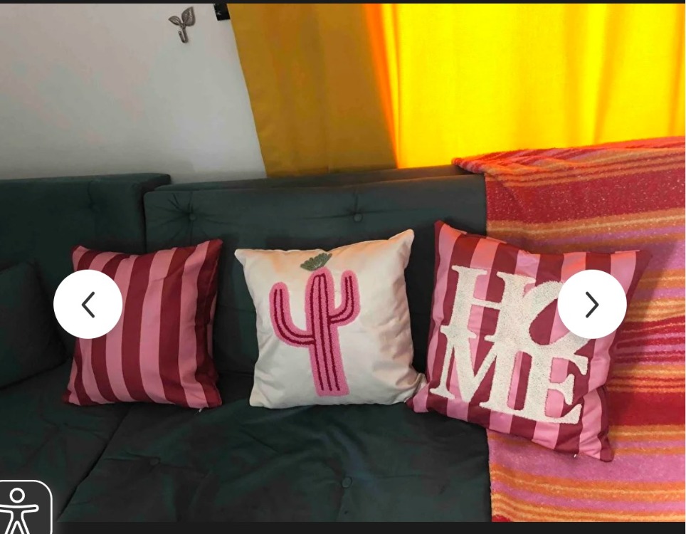 BPNK001 Punch Nakışlı Kırlent Kılıfı - 43*43 Cm - Şeker Pembe Home