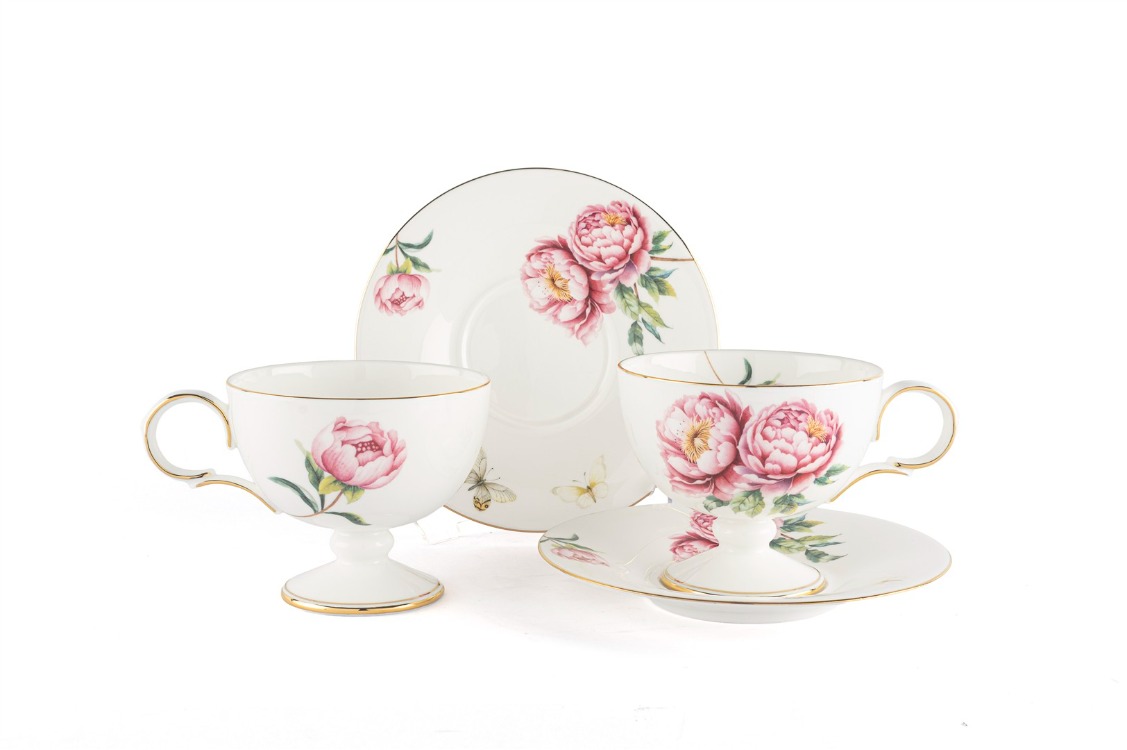 P367.117730 Redrose 2lı Çay Seti 220cc Butik Mutfak