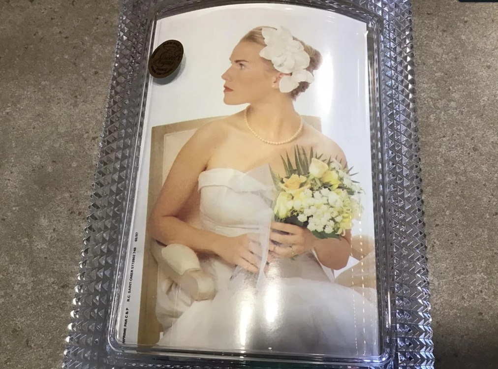 026102371602 Cristal D'Arques Dış Bükey Kristal Şeffaf Çerçeve Crystal 10x15cm 1 Adet