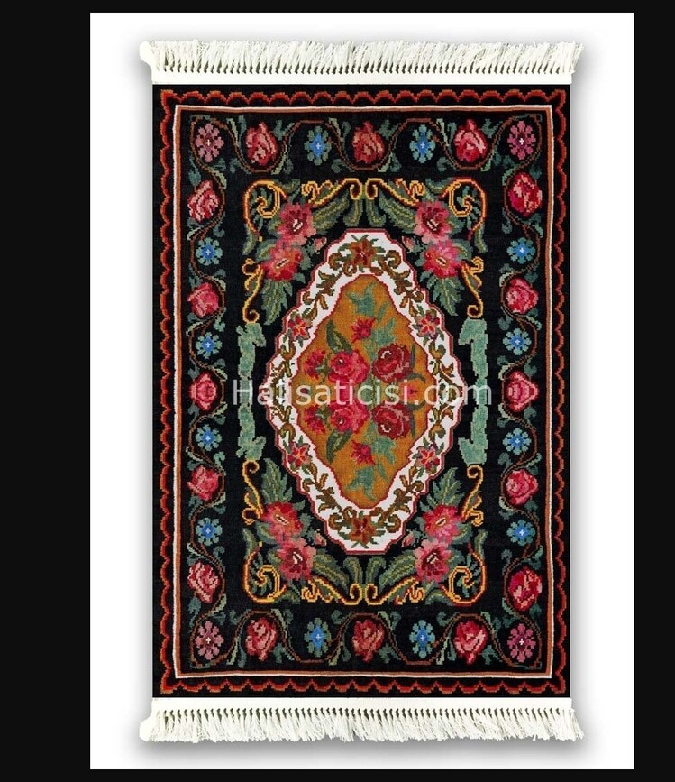 V-6009 Vintage Halı 80x150cm Kilim Kaymaz Tabanlı Dekoratif 1 Adet