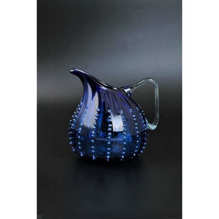 EGSURR Sofra İçin Sunum El Yapımı Cam Eğik Sürahi Dekoratif 15x15x12cm 1 Adet Rastgele Renk