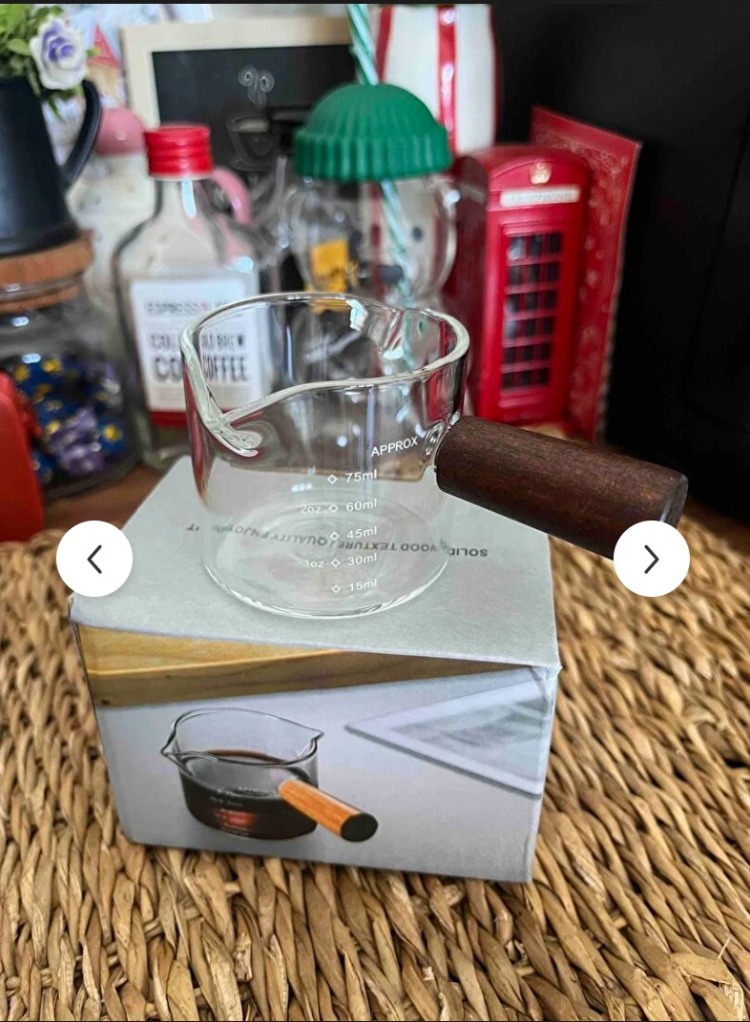 A947663553 75 ml' lik akasya Saplı küçük ısıya dayaniklı cam sütluk EV MUTFAK SOFRA
