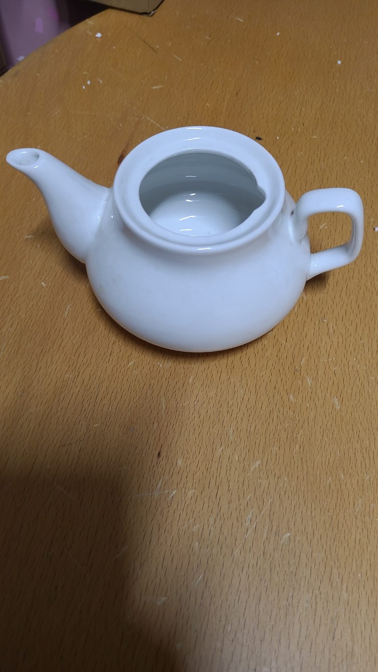 125918022026 Porselen Küçük Demlik Kapaksız soldan sağa 17cm 1 Adet