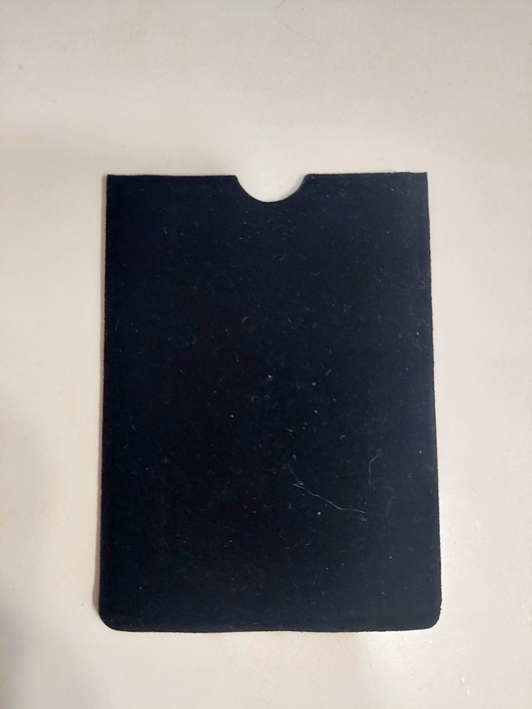 B8816 Siyah Kadife Boy 10x18cm Hıdırellez Takı Altın İçin Düğün Davet 1 Adet