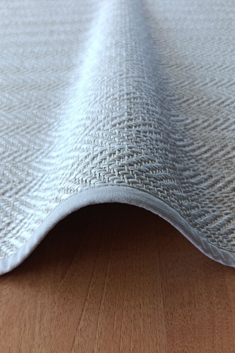 S06_2575 Sisal Halı İnce Bordür | Bej Banyo 50x60cm