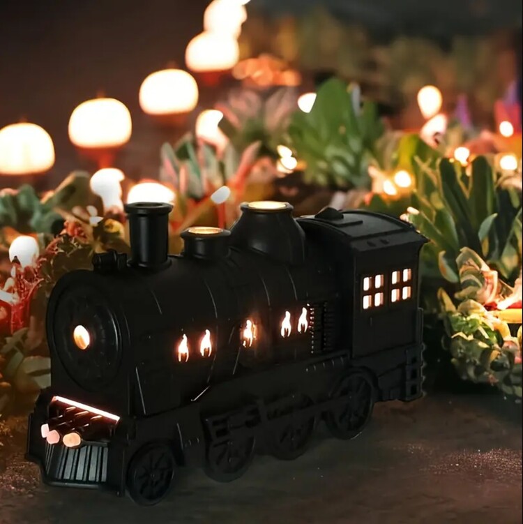 PY784588 Siyah Tren Esans Yağı Difüzörü AMRIVER 300ml USB ile Çalışan Çift Işıklı