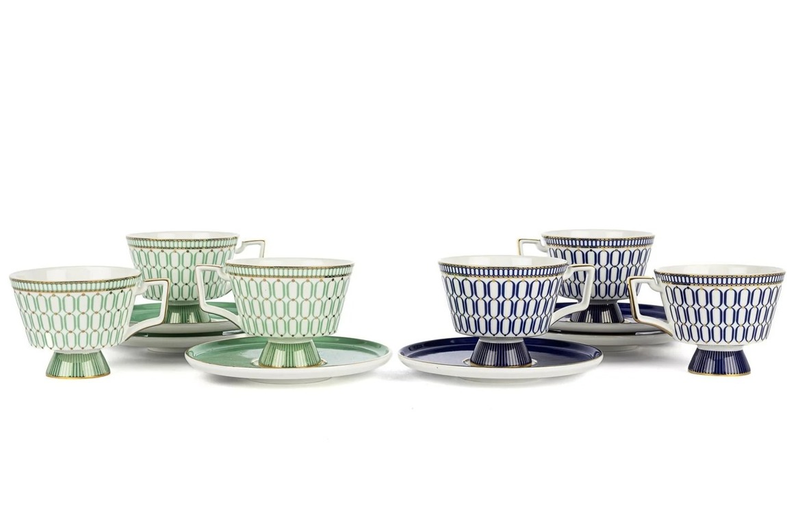 P367.389451 İndigio 2'li Rastgele Renk Kahve Fincan Set 90cc Butik Porselen