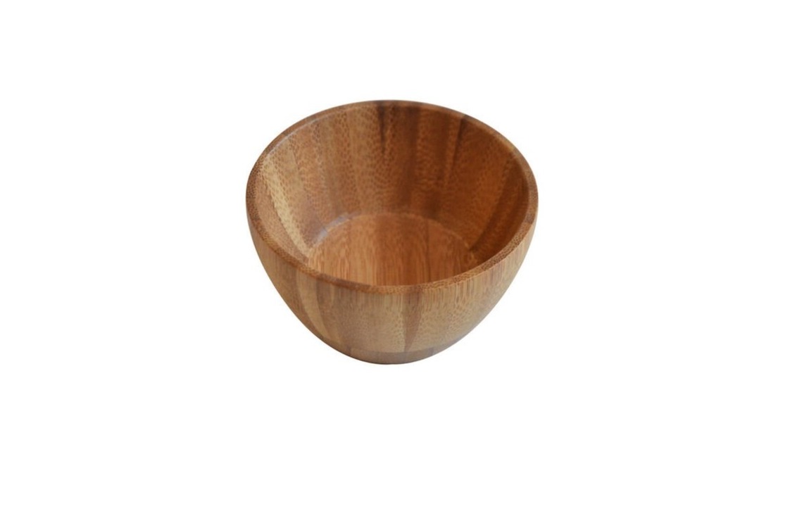 B2616 Bambu Trigo Çerezlik Kahvaltılık Ø8x4.5cm Yuvarlak Derin Servis Mutfak 1 Adet