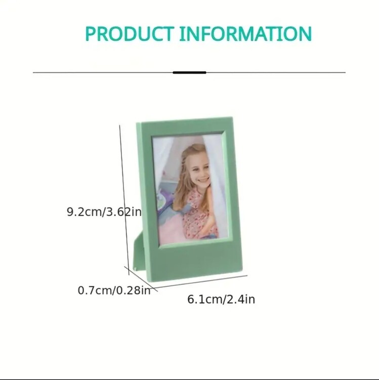 KK14764 Siyah Mini Klasik Ayakta Duran Fotoğraf Çerçevesi 3 inç Yaratıcı