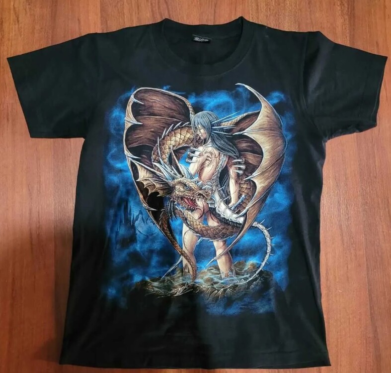 4048T Classic Wear Rock Eagle International %100 Cotton M 38-40 T-shirt Tişört 1 Adet