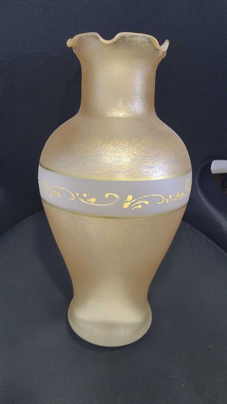 E193418092025 Cam İtalyan El Yapım Vazo Büyük 35cm 1 Adet