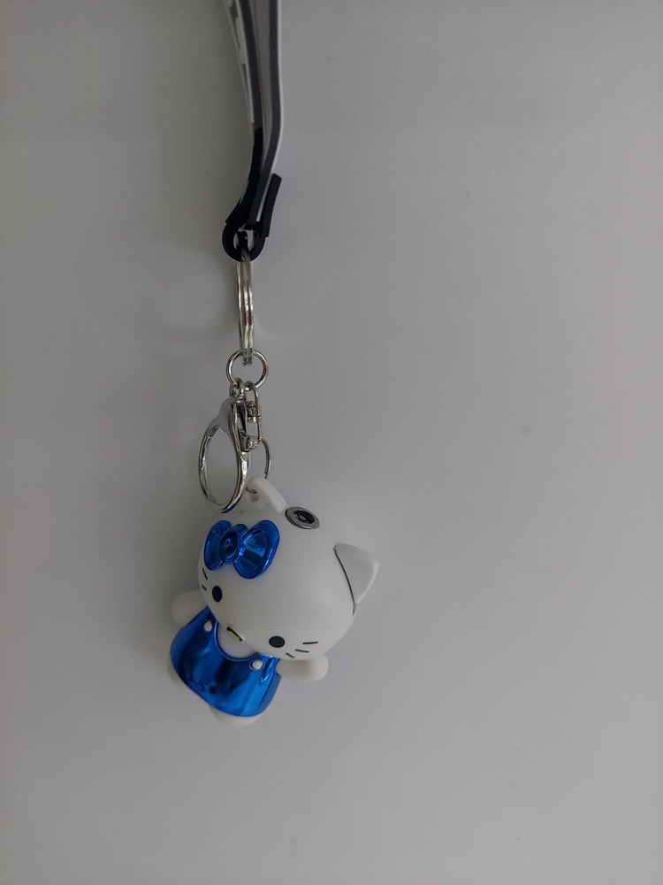 FP-2904 Hello Kitty Bear Anahtarlık Çakmak Lighter Lacivert Beyaz Çanta Süsü 1 Adet