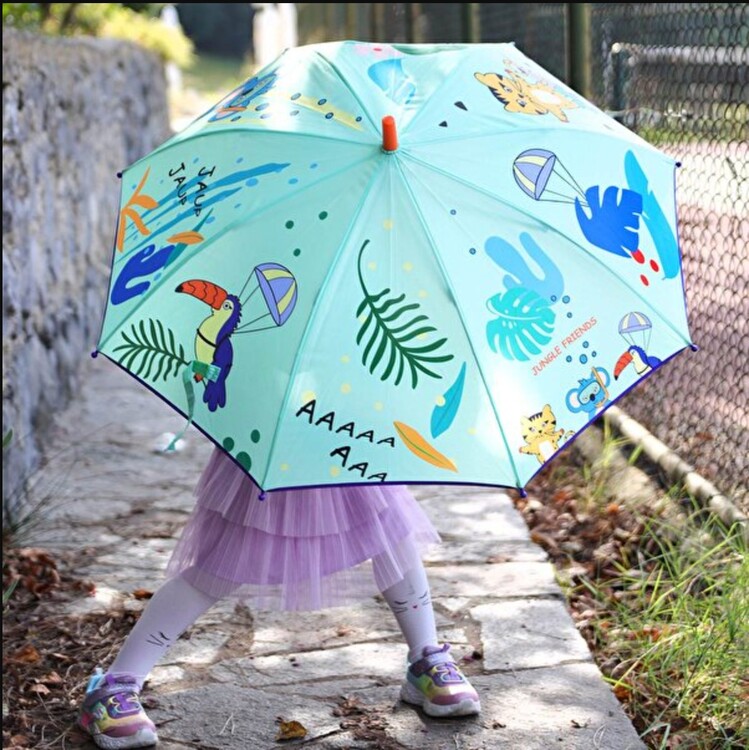 MAM361461801 Jungle Friends Çocuk Şemsiye Unisex Koleksiyon 1 Adet