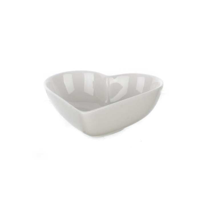 104958KSE008977 Ultraform Porselen Kalp Kase Std 14X12Cm Çerezlik 2'li