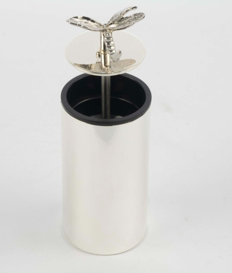 P350.118461 Silver Yusufçuk Detaylı Kürdanlık 10cm Butik Mutfak
