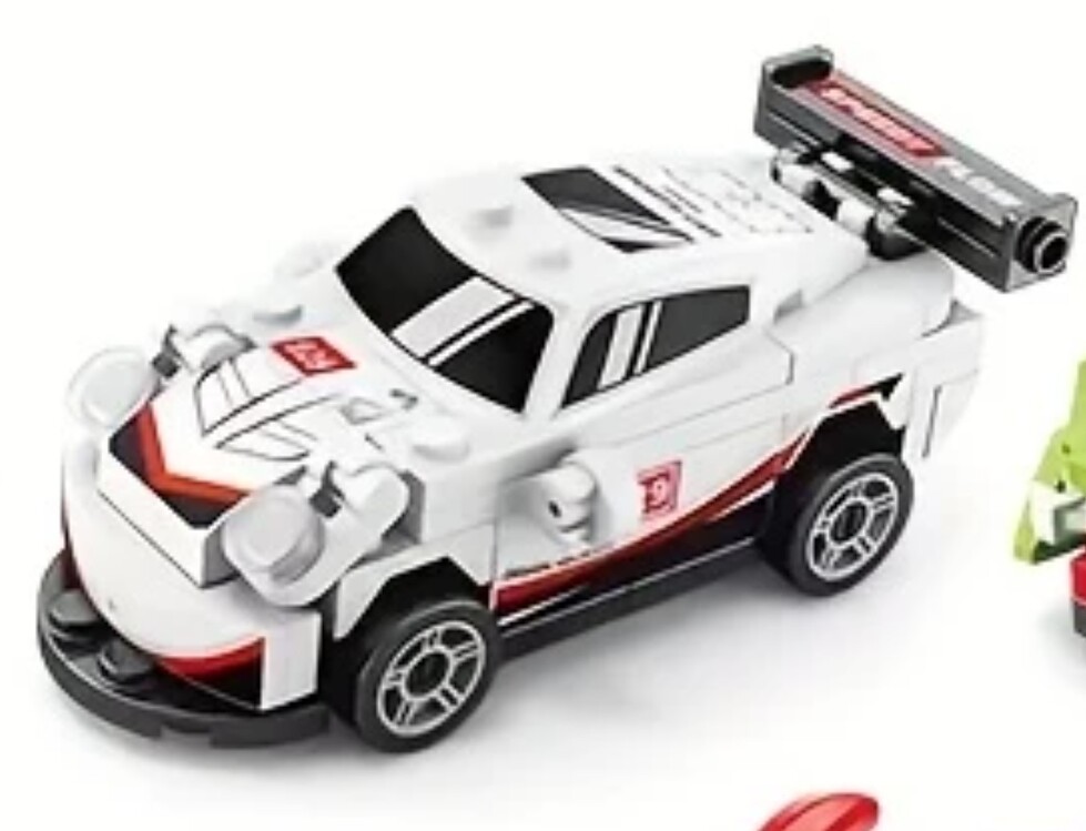 9140-2 Stil Spor Araba Süper Yapı Blokları Modeli Yarış Arabası Model