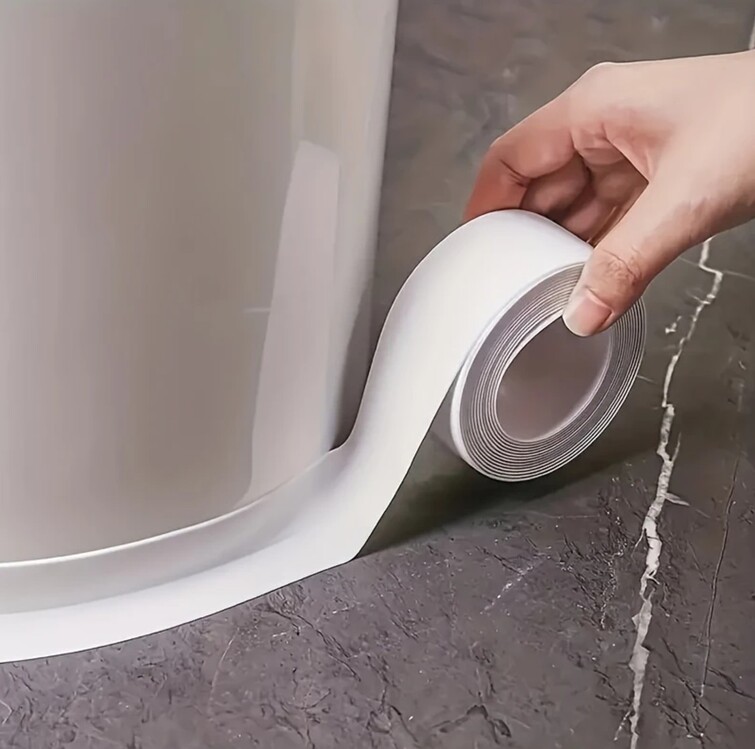 WA42203 Beyaz (uzunluk 1.5m, genişlik 2.2cm) Mutfağa Özel Su Geçirmez Bant Lavabo