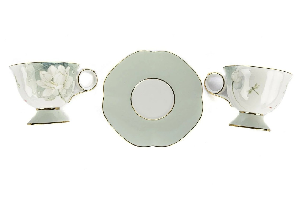 P367.389314 Lotus 2'li Kahve Fincan Set 90cc Butik Porselen Mutfak Sofra