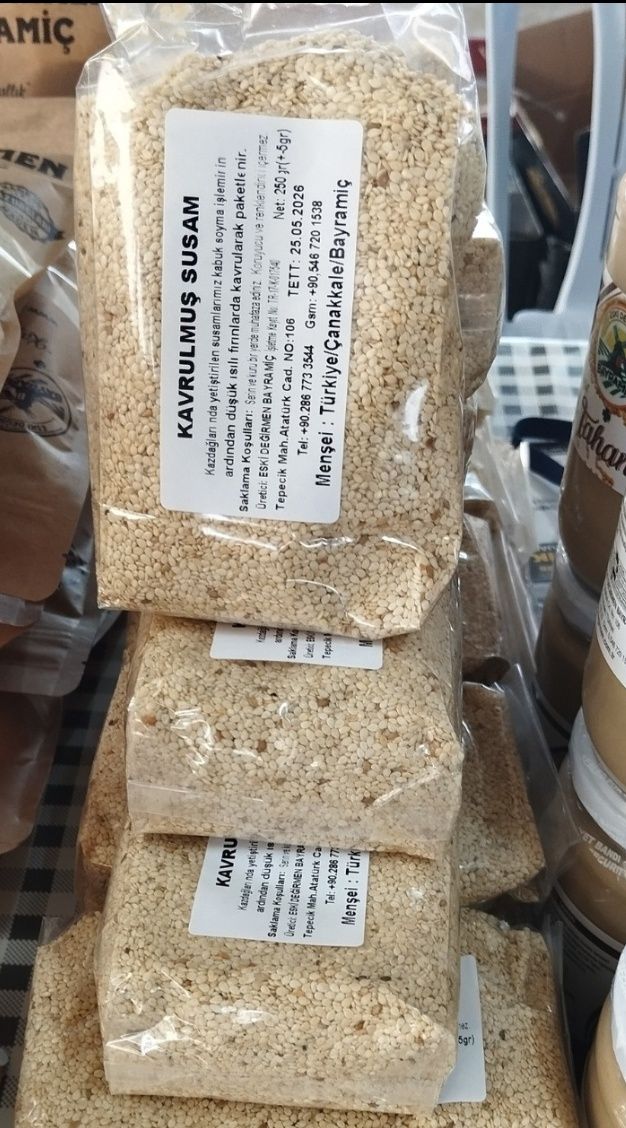 ESKİ DEĞİRMEN BAYRAMİÇ KAVRULMUŞ SUSAM 250gr