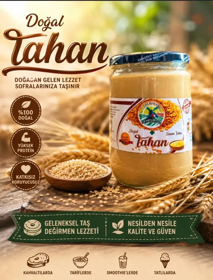 ESKİ DEĞİRMEN BAYRAMİÇ TAHİNİ 600 gr