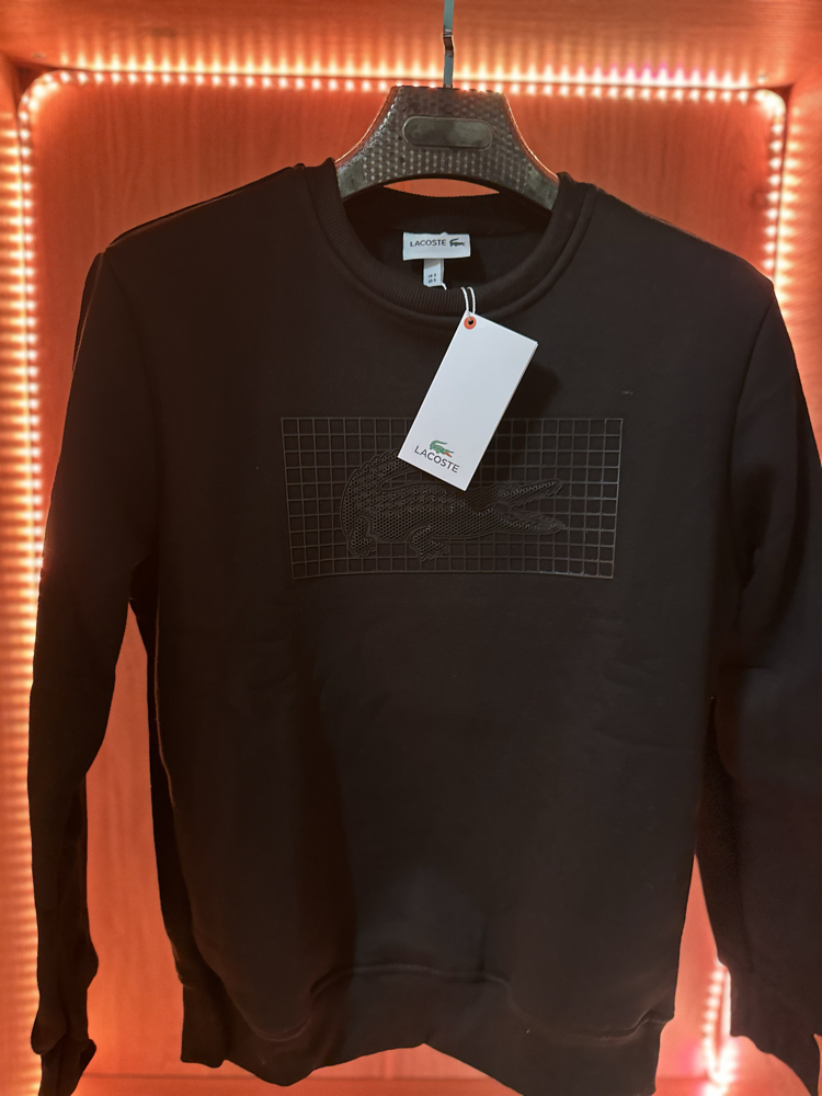 LACOSTE SİYAH KAZAK