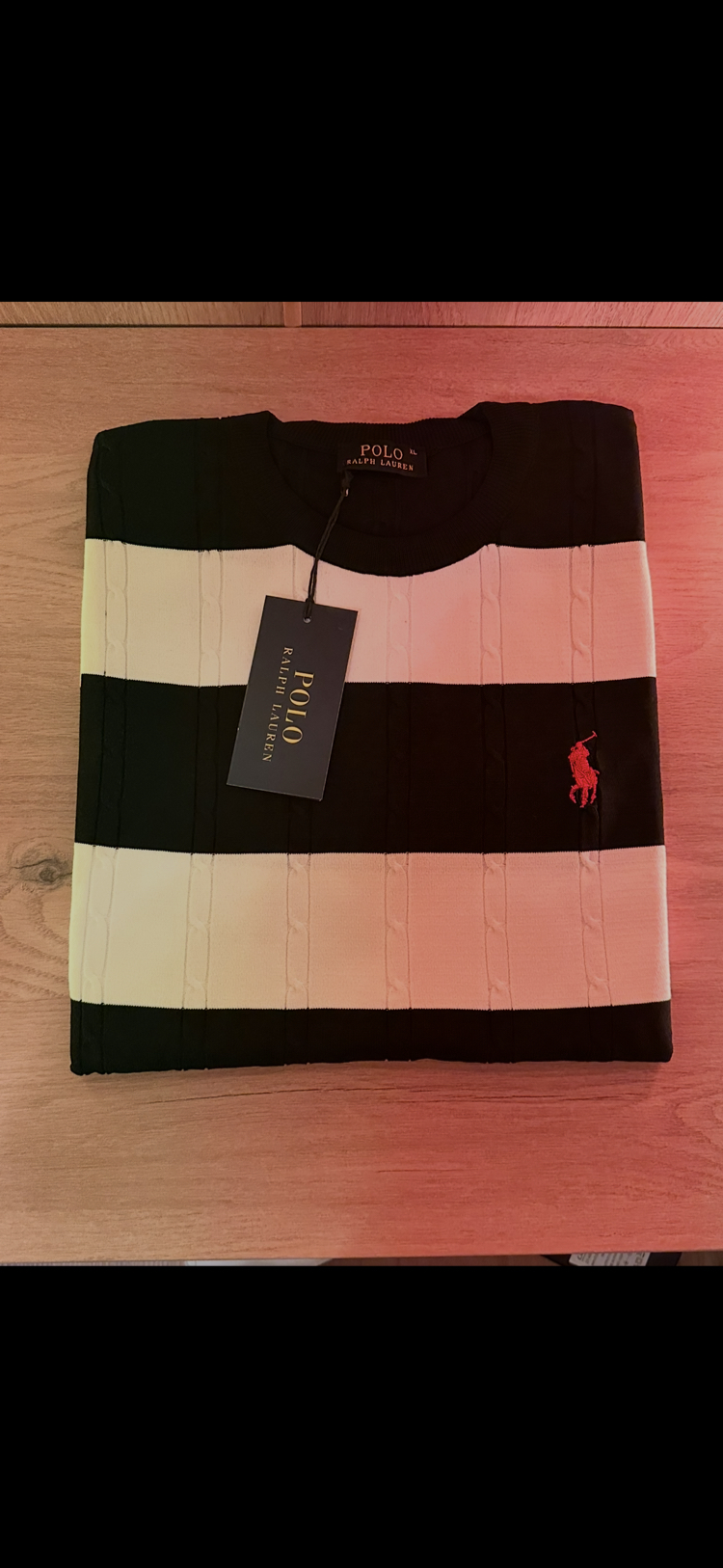 U.S POLO SİYAH BEYAZ ŞERİTLİ Sweatshirt