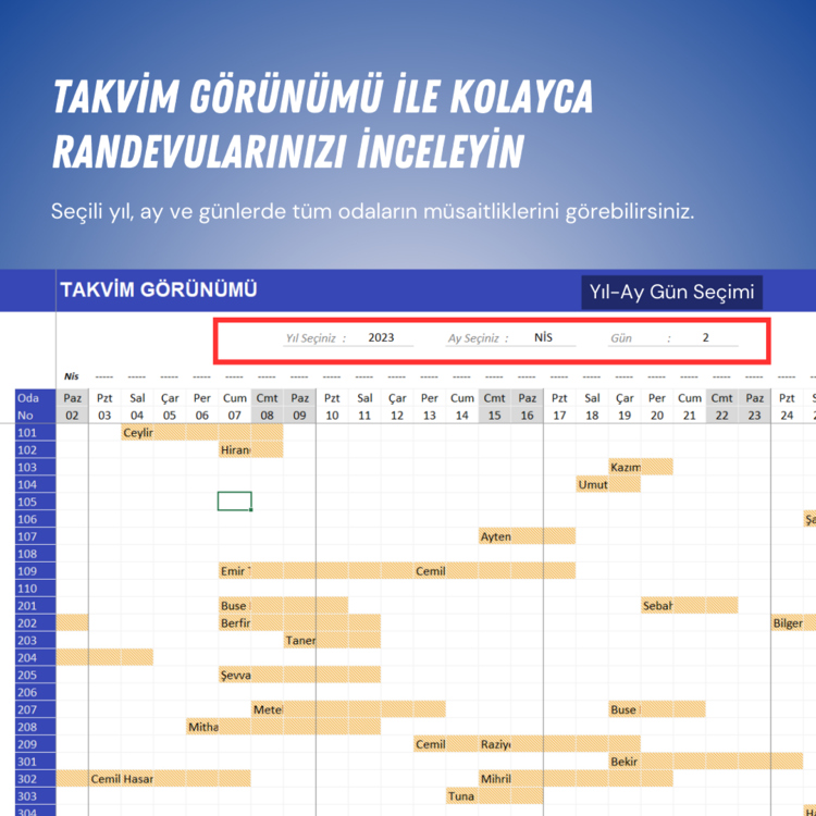 OTEL REZERVASYON PROGRAMI