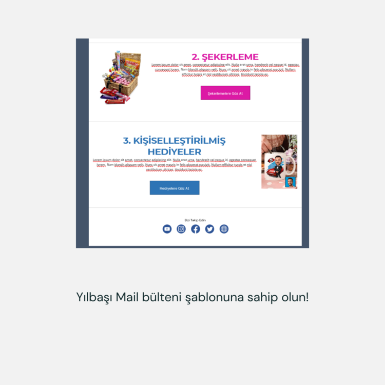 YILBAŞI MAİL BÜLTENİ ŞABLONU (WORD)