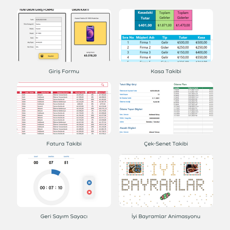 51+ EXCEL PROGRAM ŞABLONLARI PAKETİ