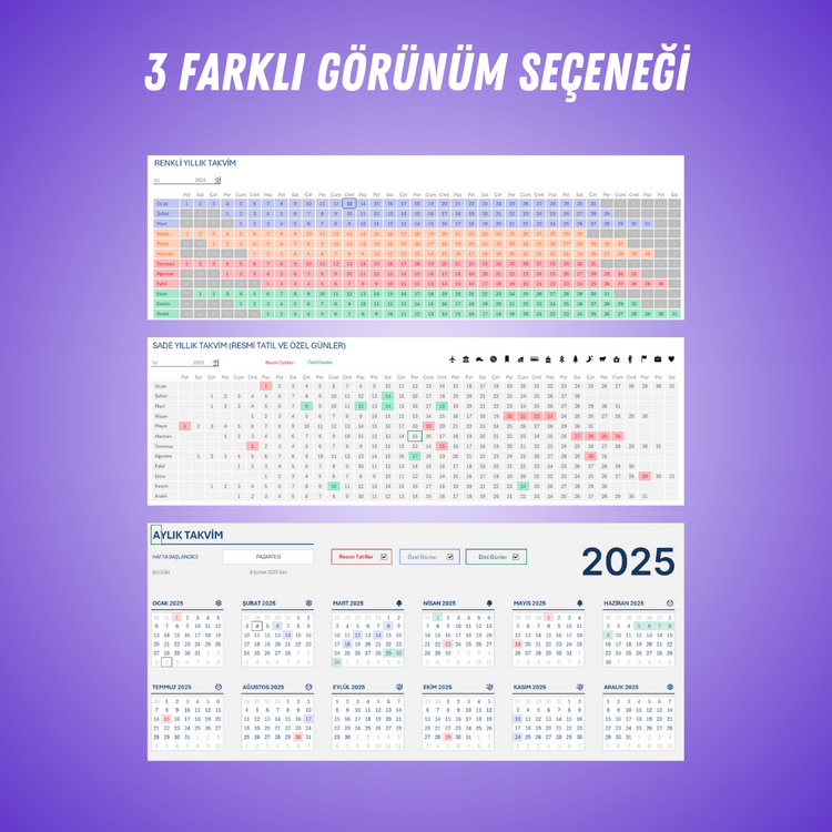 YILLIK DİNAMİK TAKVİM