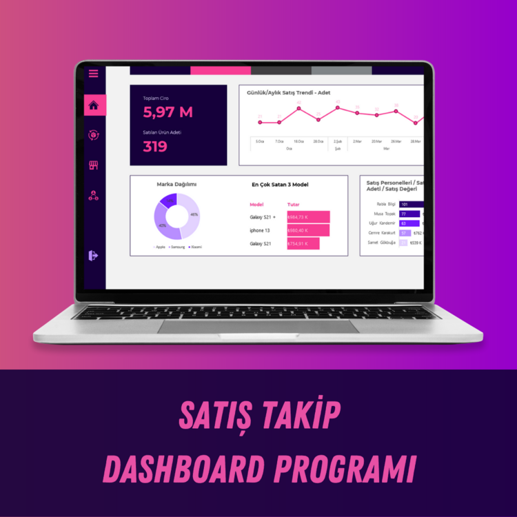 SATIŞ TAKİP DASHBOARD PROGRAMI (HAMBURGER MENÜLÜ)