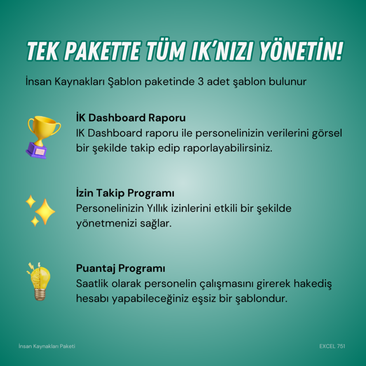 İNSAN KAYNAKLARI ŞABLON PAKETİ