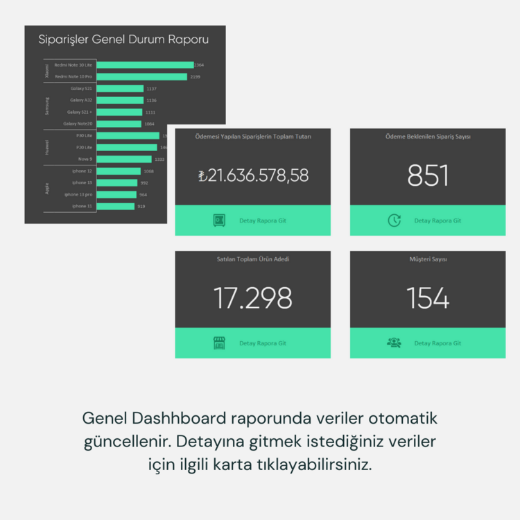 Genelden Detaya Dashboard Raporu