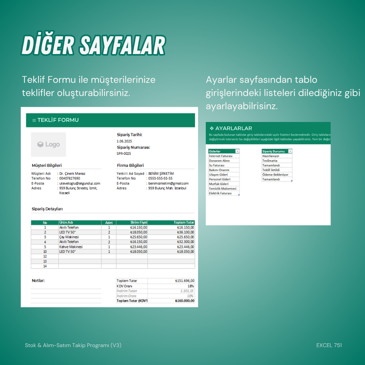 EXCEL ERP - TEK EXCEL İLE TÜM ŞİRKETİ YÖNETİN!
