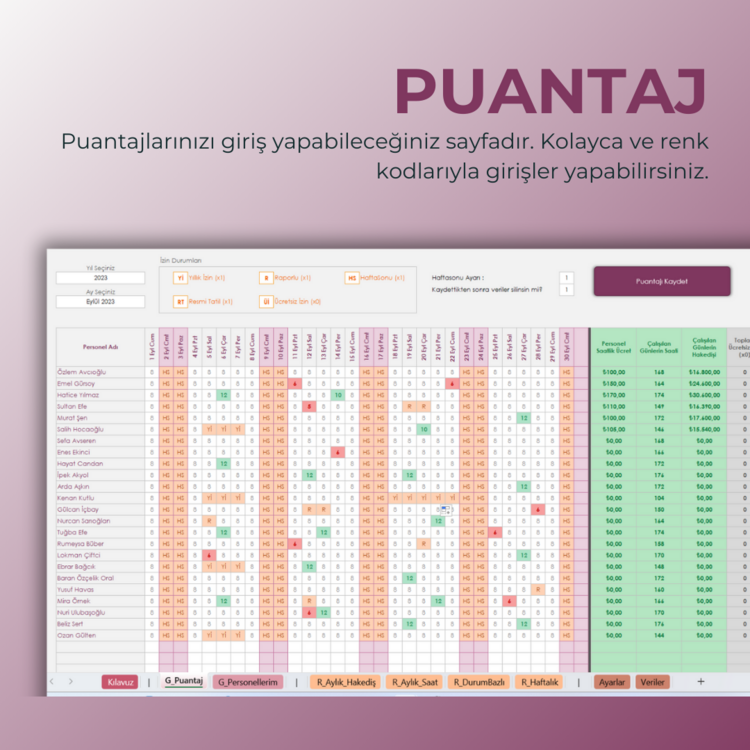 PERSONEL PUANTAJ PROGRAMI - v3