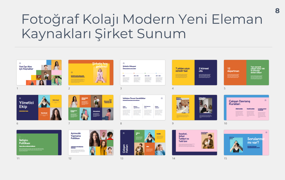 PROFESYONEL SUNUM ŞABLON PAKETİ (21+ ADET)