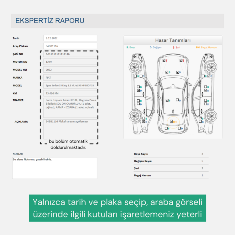 OTO EKSPERTİZ RAPORU