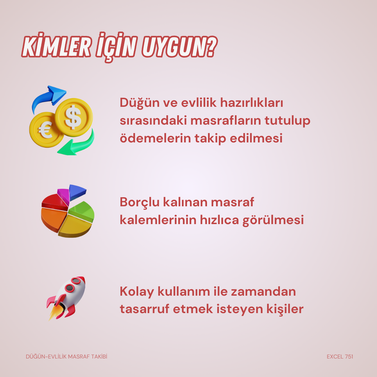 DÜĞÜN - EVLİLİK MASRAF TAKİBİ