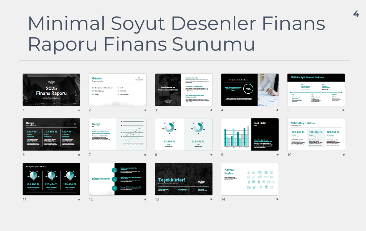 PROFESYONEL SUNUM ŞABLON PAKETİ (21+ ADET)