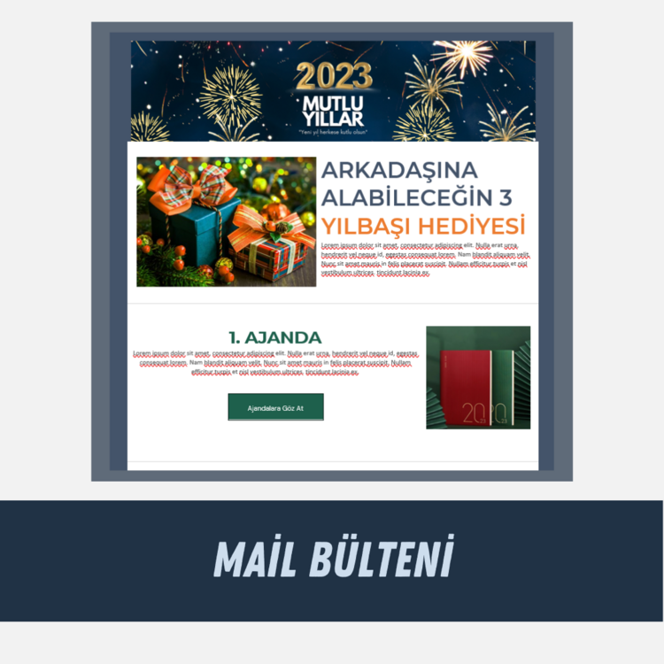 YILBAŞI MAİL BÜLTENİ ŞABLONU (WORD)