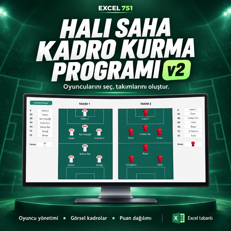 Halı Saha Kadro Kurma Programı v2