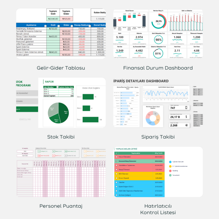 51+ EXCEL PROGRAM ŞABLONLARI PAKETİ