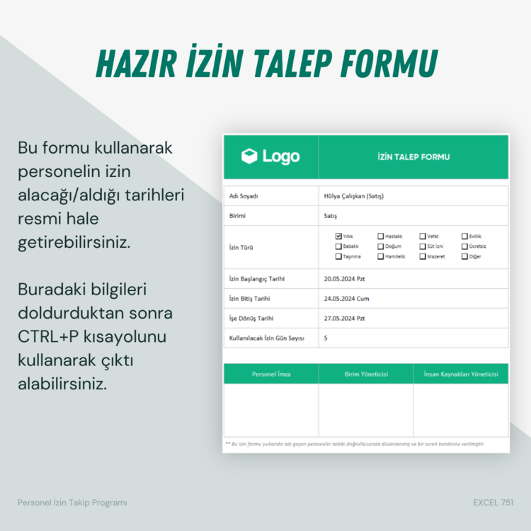 PERSONEL İZİN TAKİBİ PROGRAMI